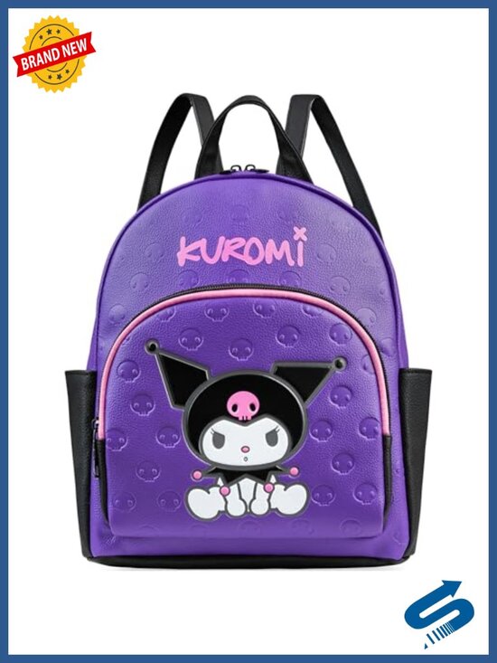 Faux Leather Daypack Backpack Adjustable Straps for Teens Women